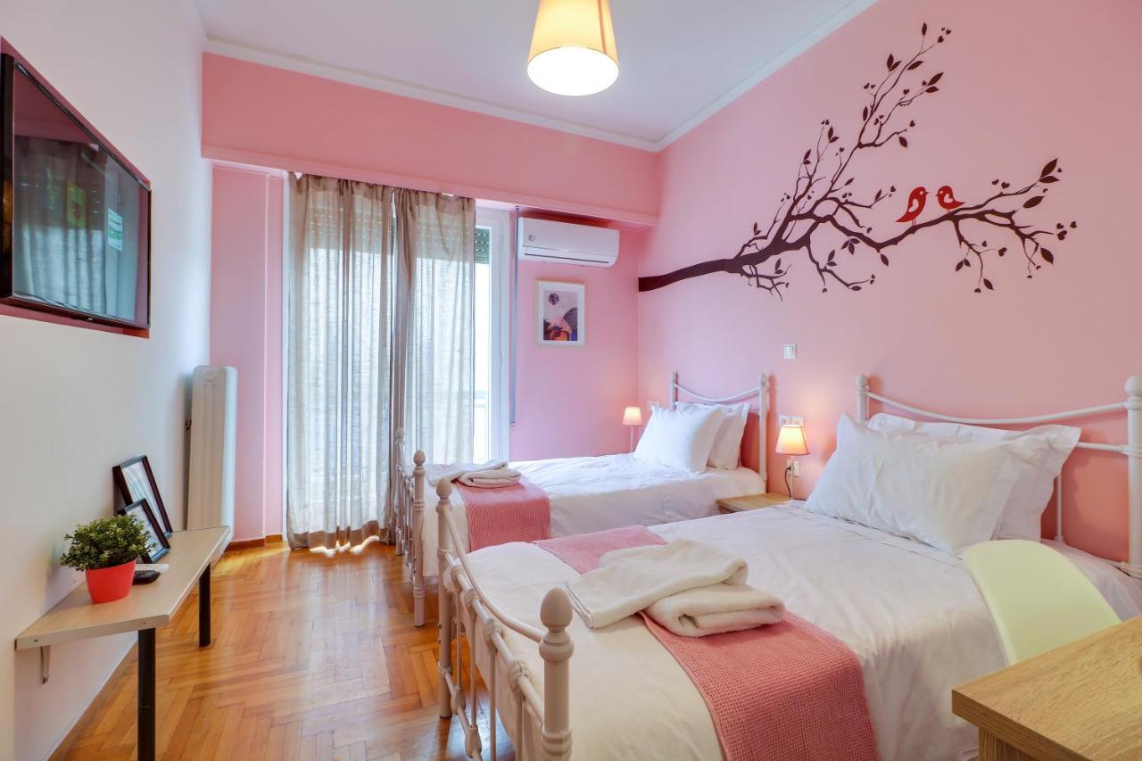 Spacious Central Flat☆3Min To Metro☆Ac|Netflix|Pc Athen Eksteriør billede